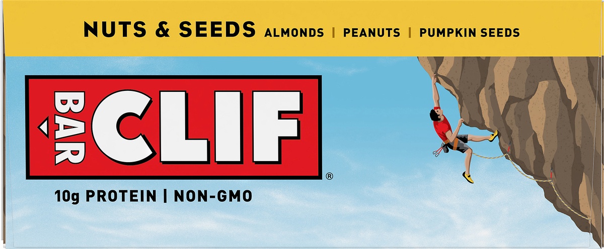slide 9 of 10, CLIF Bar Nuts & Seeds Energy Bars, 12 ct; 2.4 oz