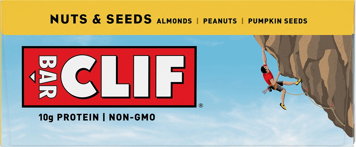 slide 10 of 10, CLIF Bar Nuts & Seeds Energy Bars, 12 ct; 2.4 oz
