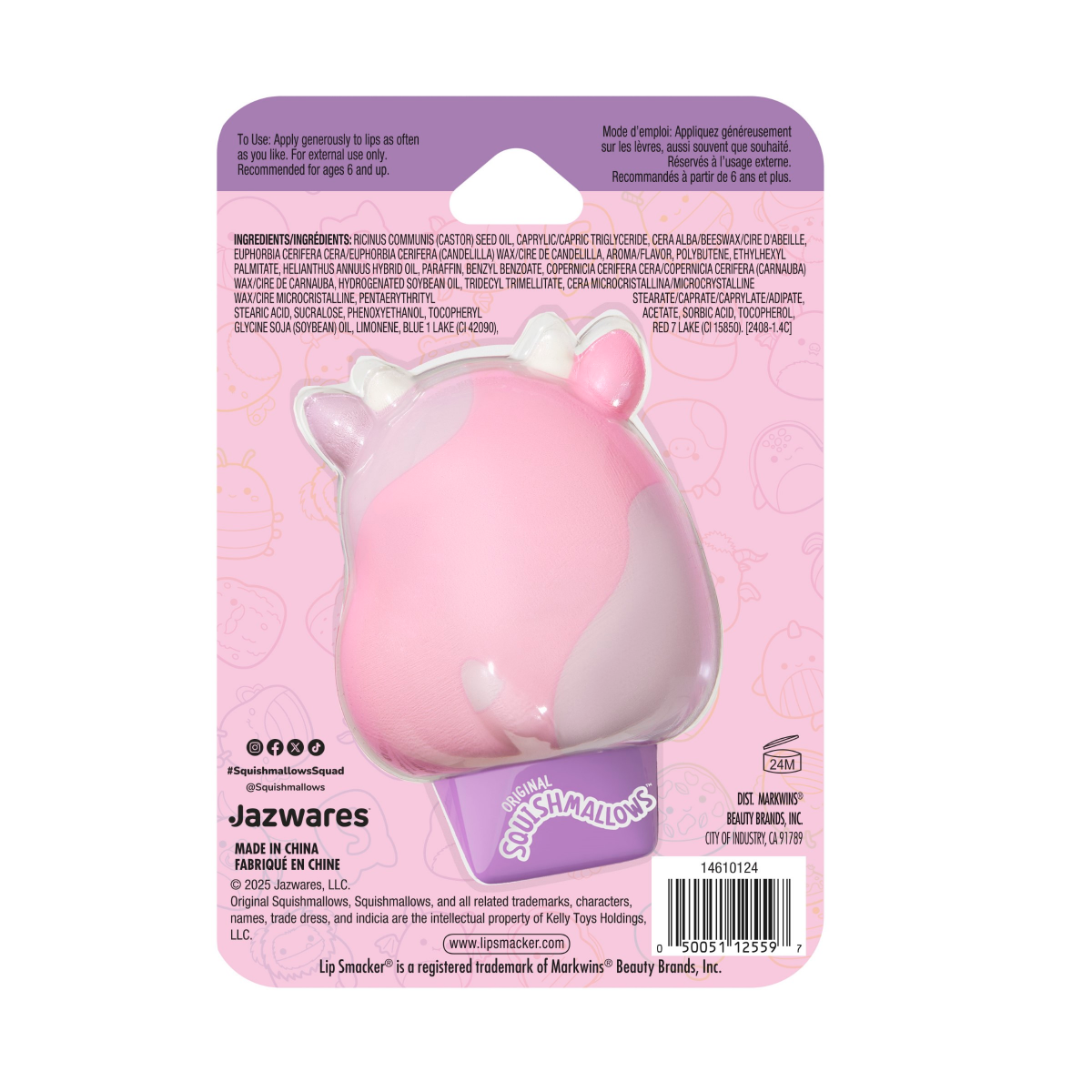 slide 2 of 4, Lip Smacker Squishmallows Lip Balm - Patty, 1 ct