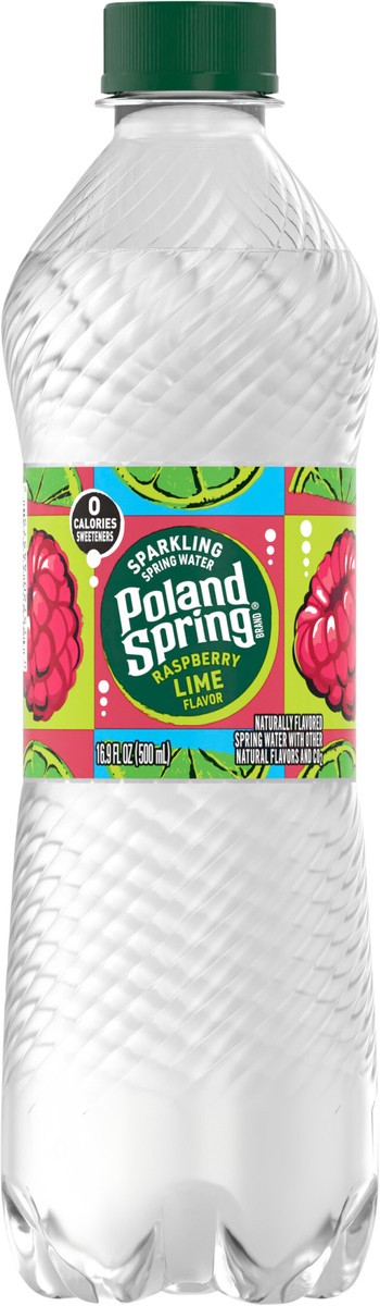 slide 2 of 9, Poland Spring Sparkling Water, Raspberry Lime- 16.9 fl oz, 16.9 fl oz