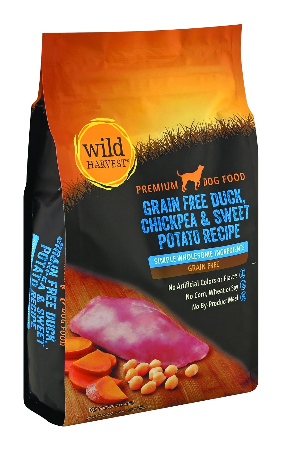 slide 1 of 1, Wild Harves Duck Chickpea Sweet Potato Dog Food, per lb