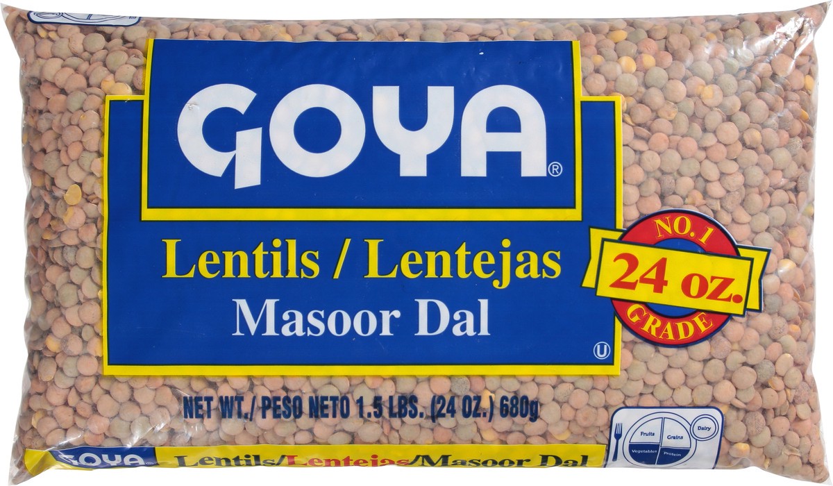 slide 2 of 9, Goya Masoor Dal Lentils 24 oz, 24 oz