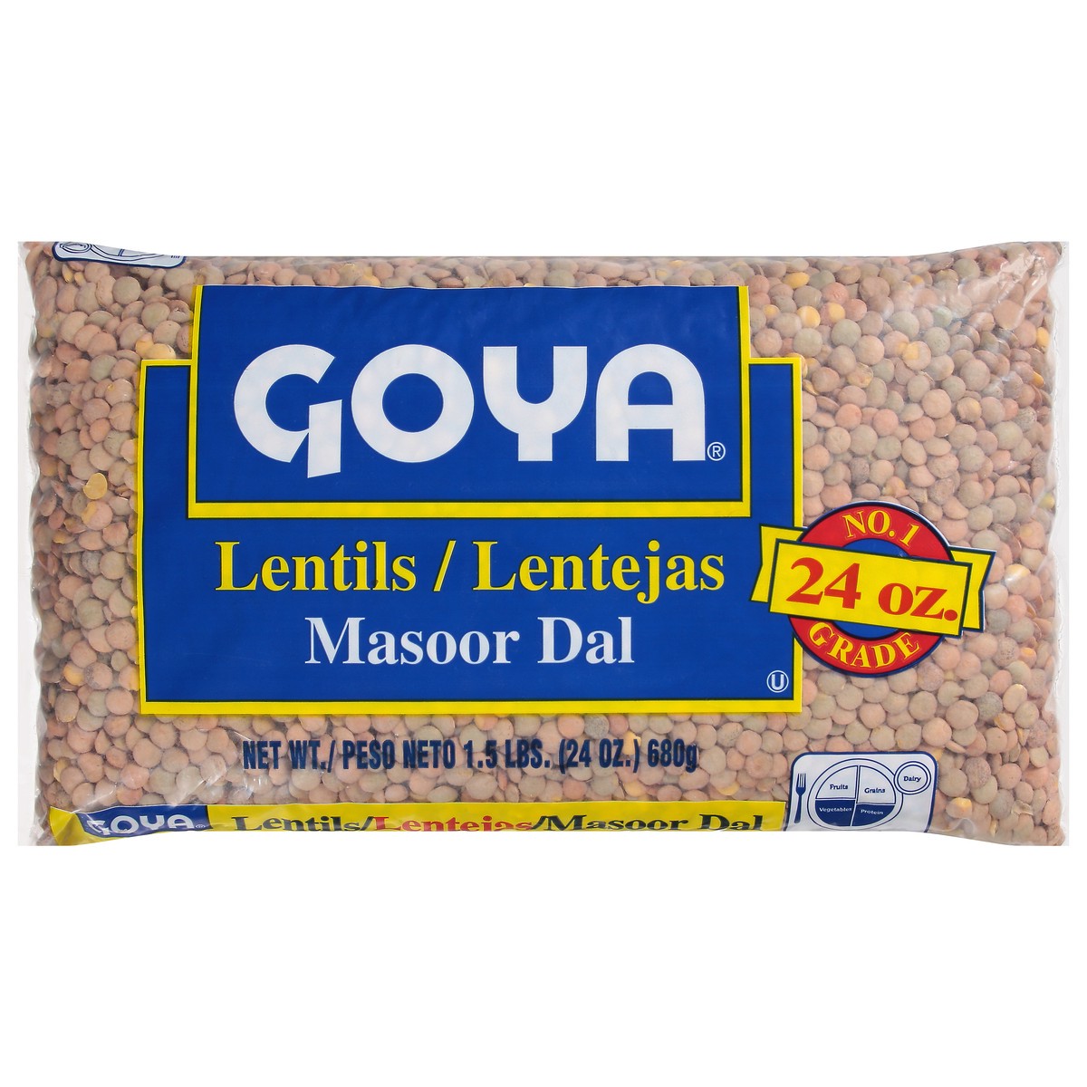 slide 1 of 9, Goya Masoor Dal Lentils 24 oz, 24 oz