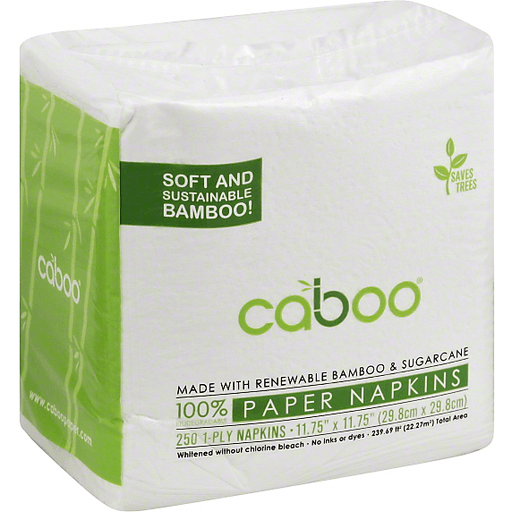 slide 1 of 1, Caboo Paper Napkins, 1-Ply, 250 ct