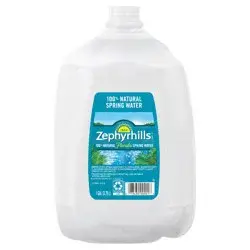 ZEPHYRHILLS Brand 100% Natural Spring Water, 1-gallon plastic jug