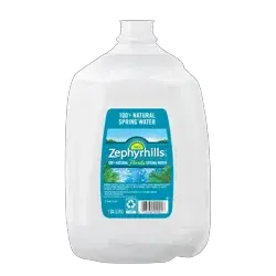 ZEPHYRHILLS Brand 100% Natural Spring Water, 1-gallon plastic jug