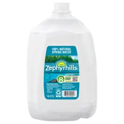 ZEPHYRHILLS Brand 100% Natural Spring Water, 1-gallon plastic jug