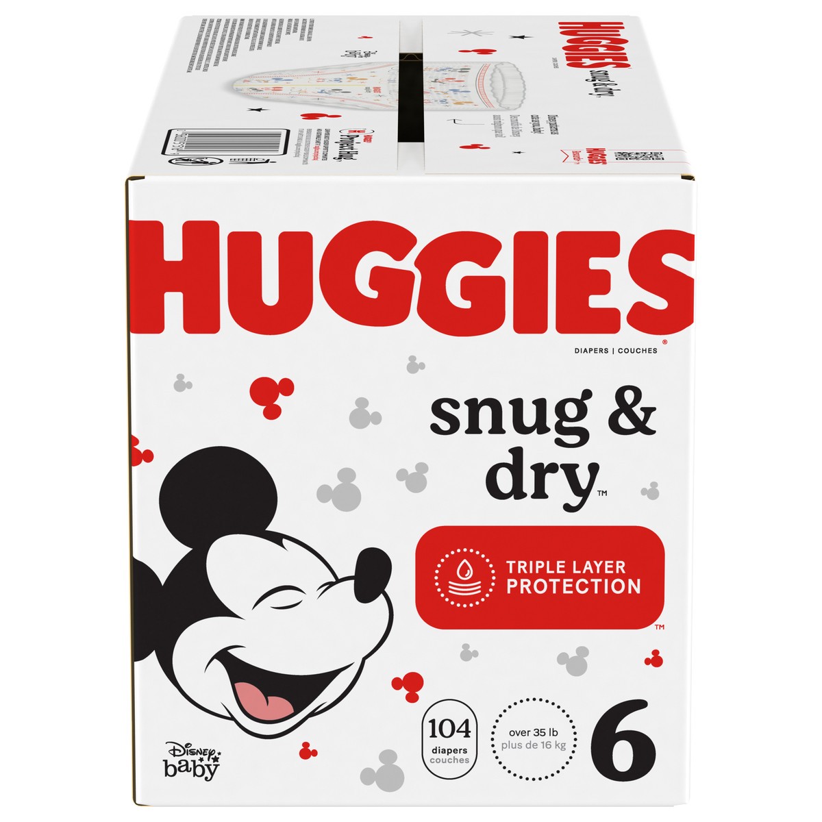 slide 1 of 5, Huggies Snug & Dry Diapers Size 6, 104 ct