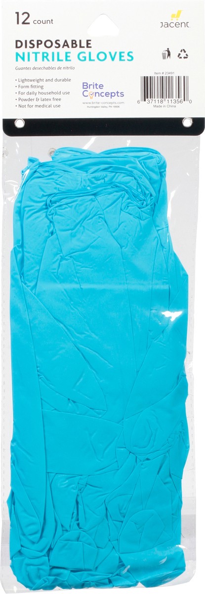 slide 5 of 9, Brite Concepts Brite Disposable Nitrile Gloves, 12 ct