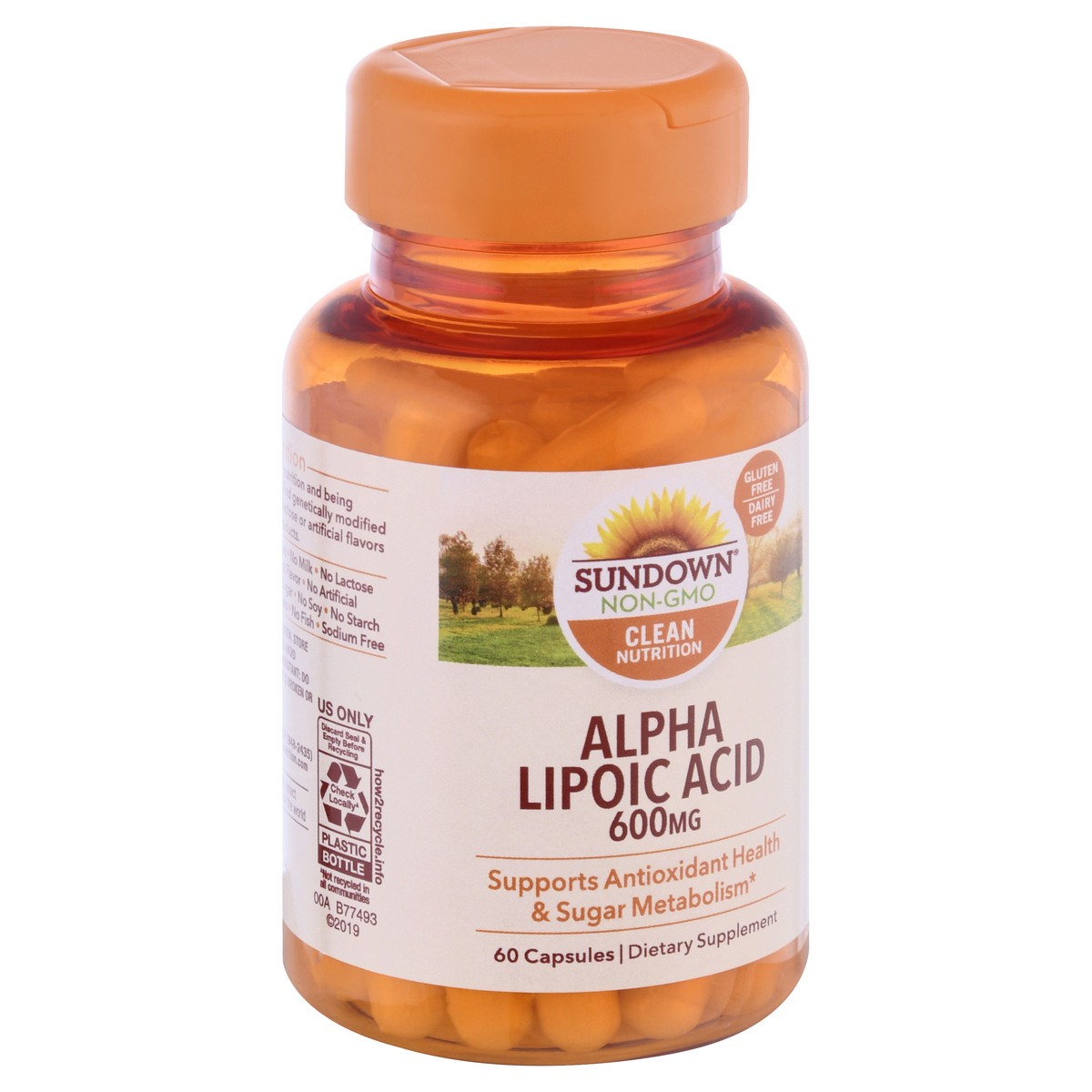 slide 6 of 9, Sundown Non-GMO 600 mg Capsules Alpha Lipoic Acid 60 ea, 60 ct