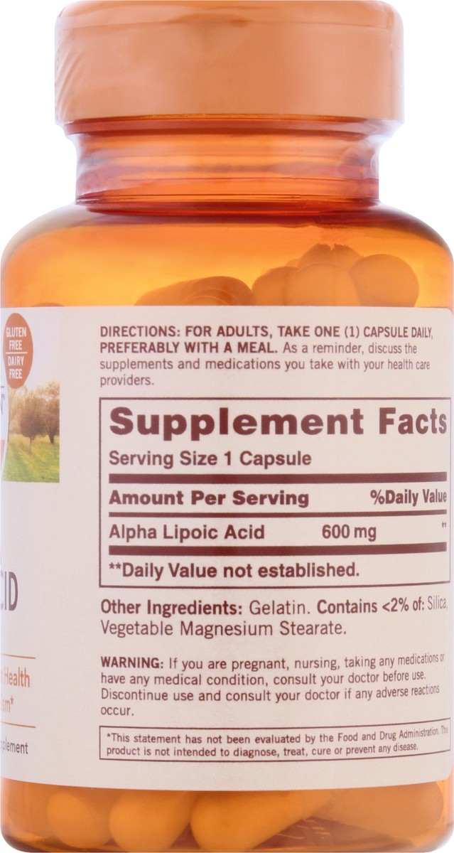 slide 9 of 9, Sundown Non-GMO 600 mg Capsules Alpha Lipoic Acid 60 ea, 60 ct