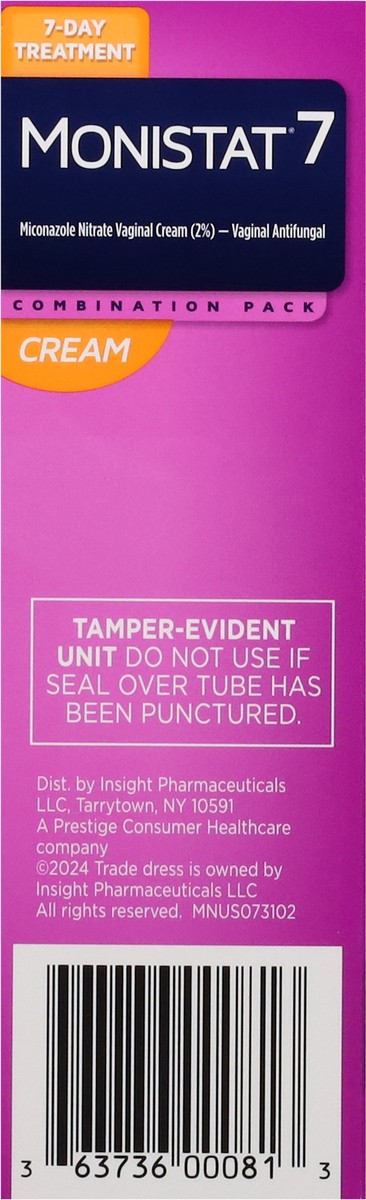 slide 8 of 16, Monistat 7 7-Day Treatment Cream Vaginal Antifungal Combination Pack 1 Kit, 1 ct