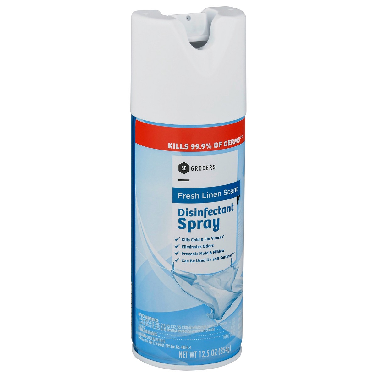 slide 7 of 9, Se Grocers Disinfect Spry Frsh Linen, 12.5 oz