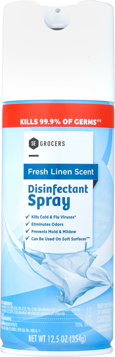 slide 5 of 9, Se Grocers Disinfect Spry Frsh Linen, 12.5 oz