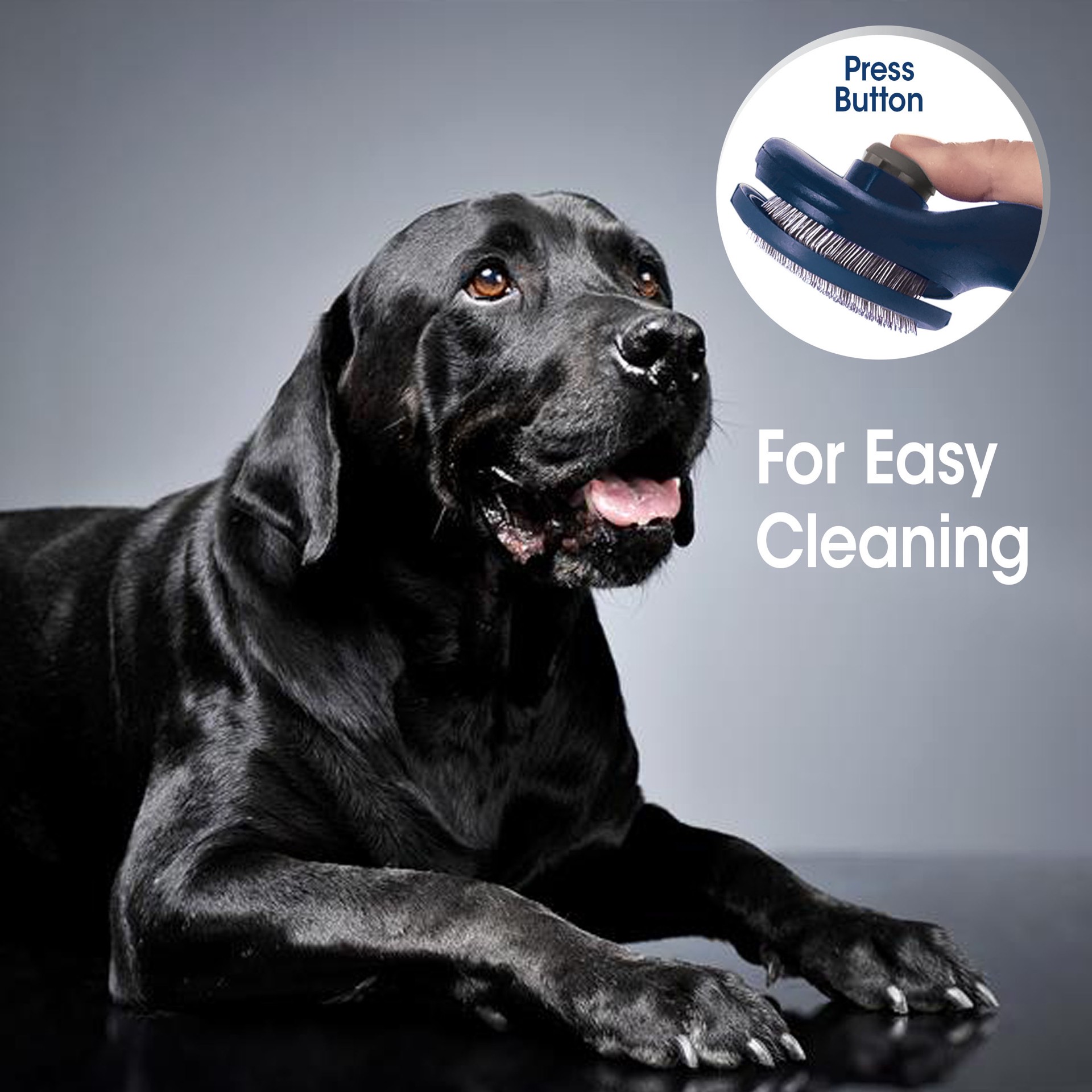 slide 10 of 10, Four Paws Magic Coat Self Cleaning Slicker Dog Brush, 8" L X 4" W X 2" H, 1 ct