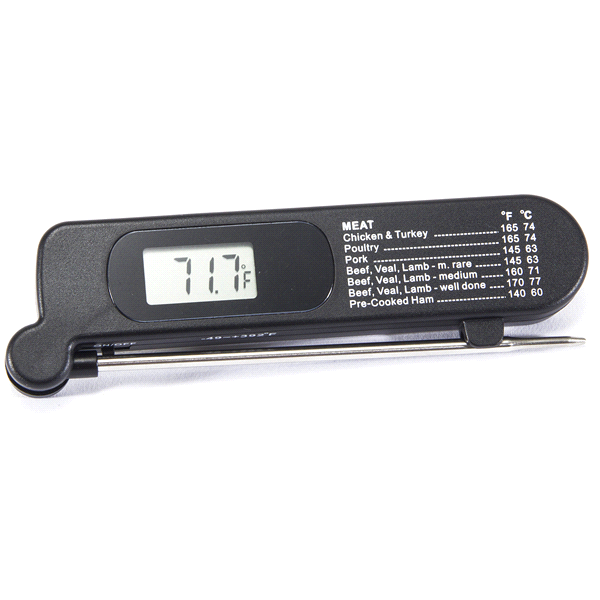 slide 1 of 1, Grand Gourmet Instant Read Digital Fold Away Thermometer, 1 ct