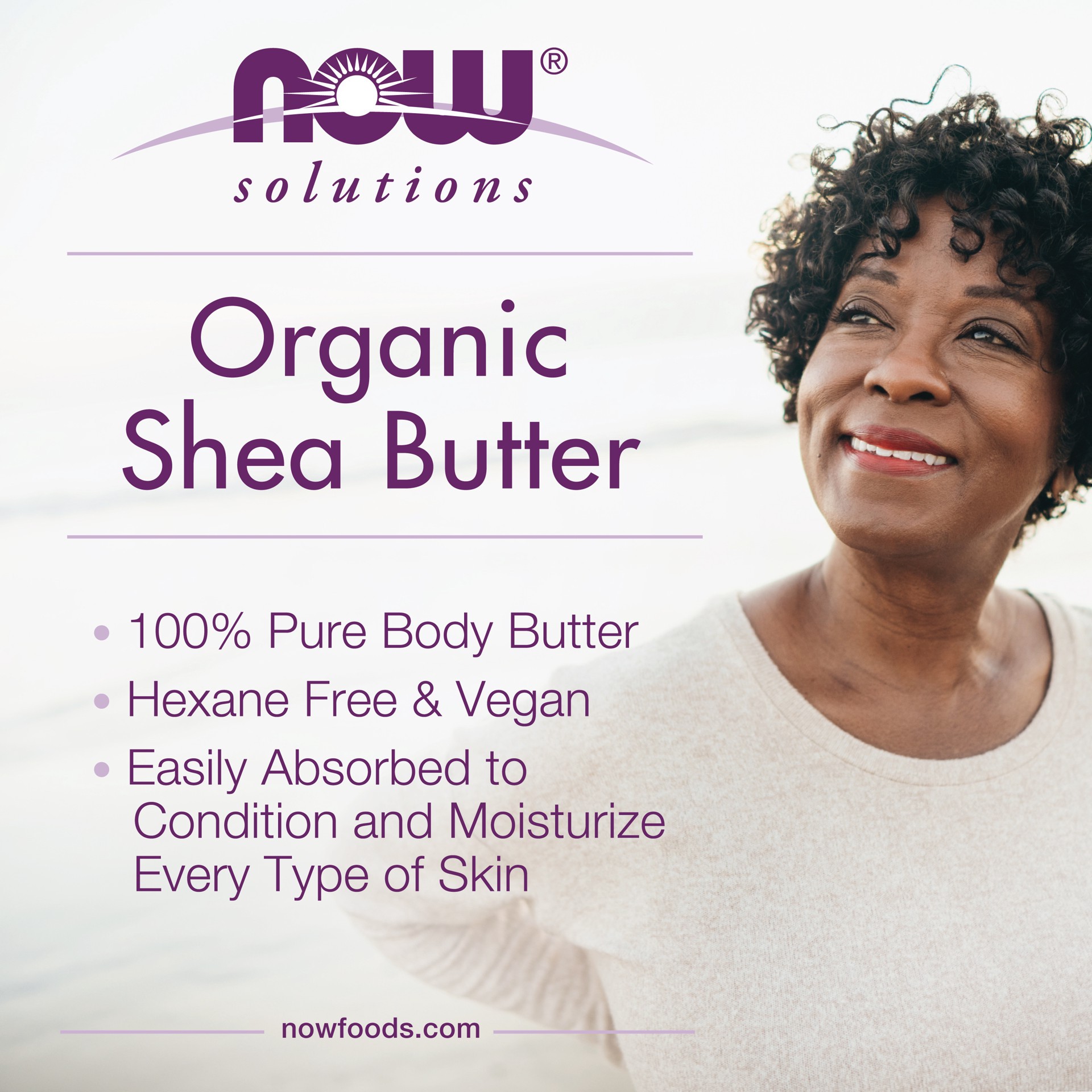 slide 3 of 5, NOW Solutions Shea Butter, Organic & Pure - 3 oz., 3 oz