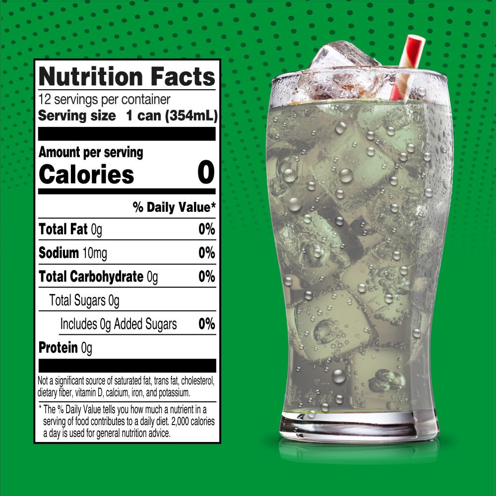slide 5 of 6, Big K Caffeine Free Zero Sugar Lemon Lime Soda - 12 ct; 12 fl oz, 12 ct; 12 fl oz