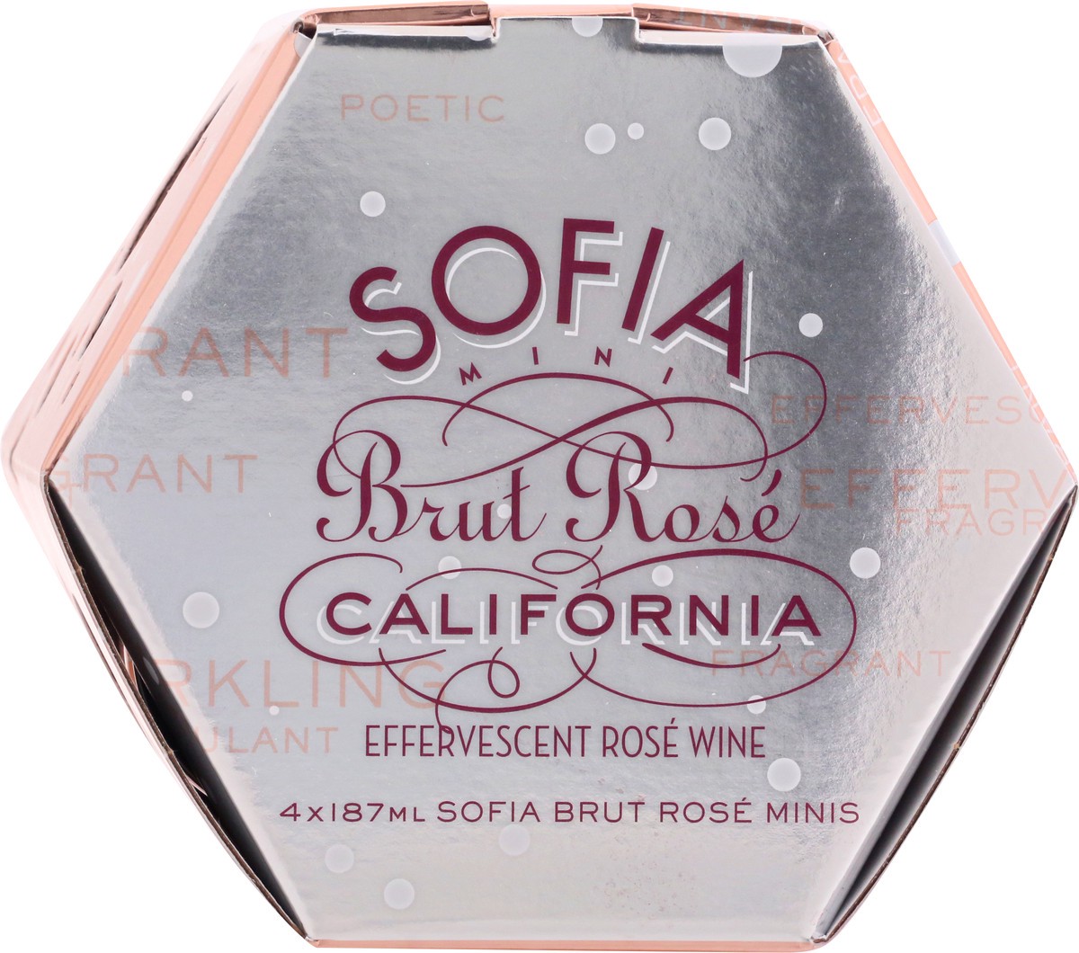 slide 5 of 9, Coppola Sofia Minis California Brut Rose 4 ea, 4 ct