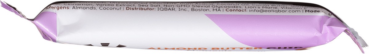 slide 11 of 14, IQBar Almond Butter Chip Protein Bar 1.6 oz, 1.6 oz
