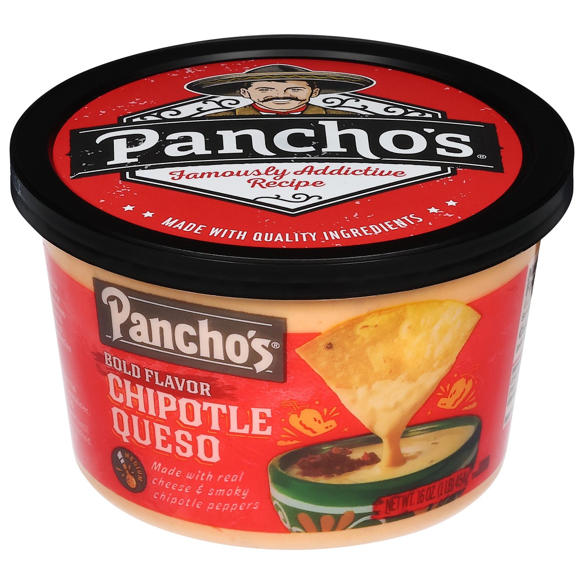 slide 7 of 13, Pancho's Chipotle Queso 16 oz, 16 oz