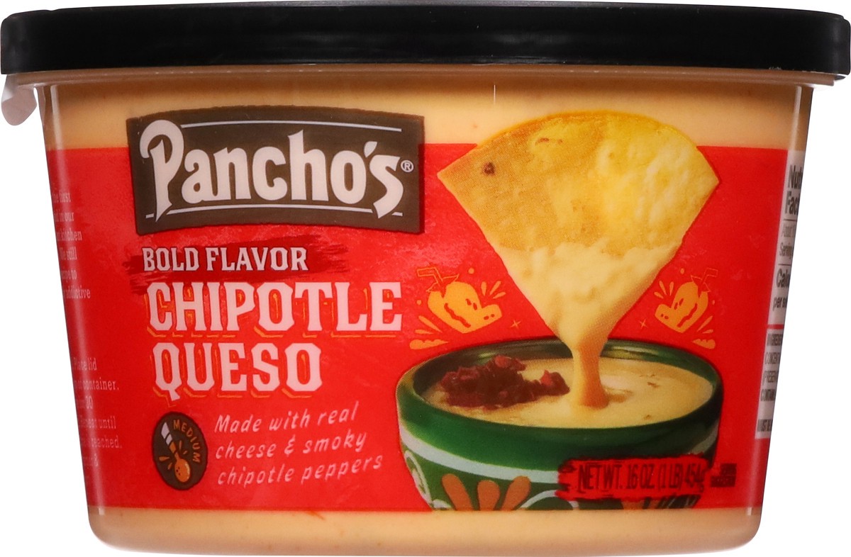 slide 3 of 13, Pancho's Chipotle Queso 16 oz, 16 oz
