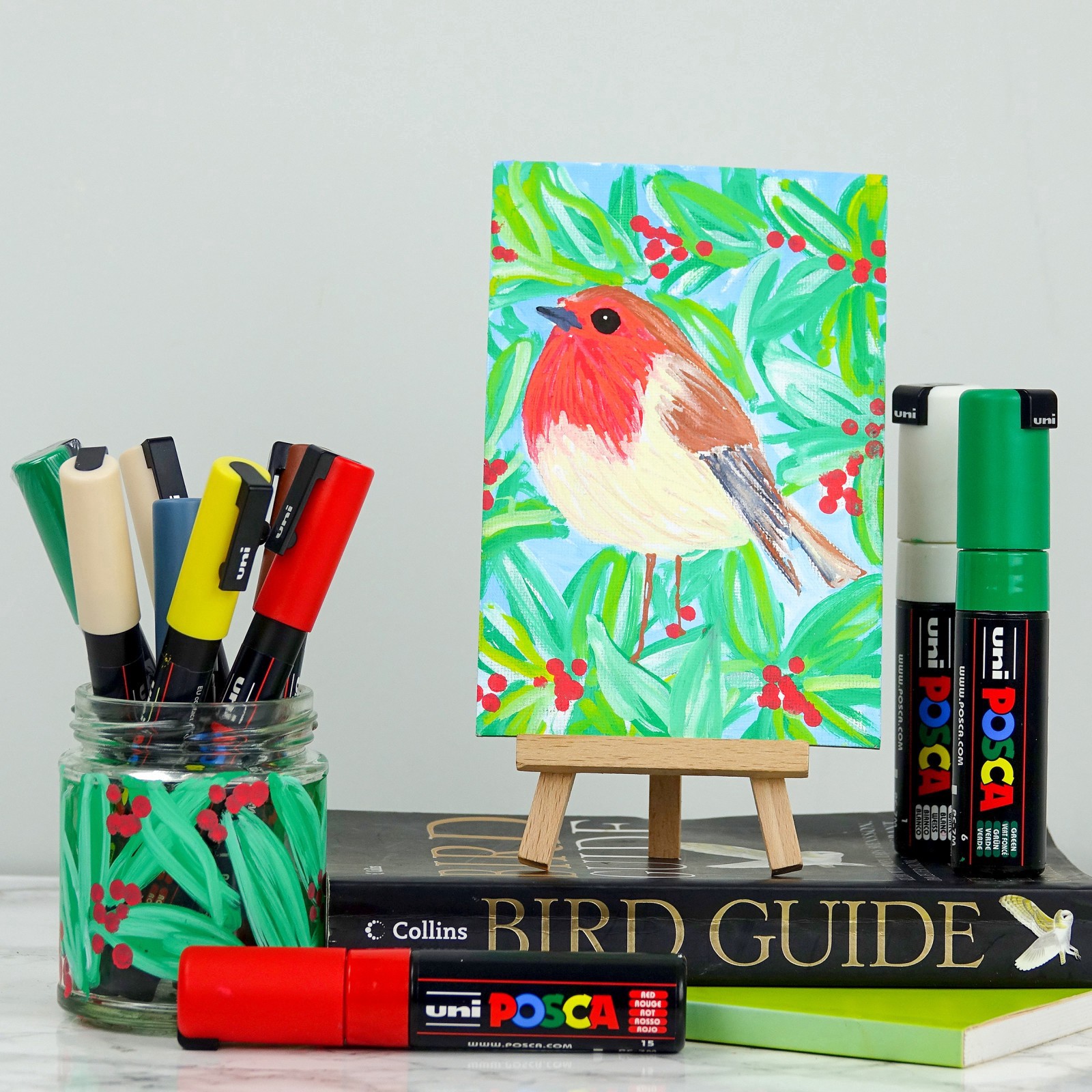 slide 4 of 4, Uni Posca Pc-8k Broad Chisel Tip Paint Marker, 8 mm