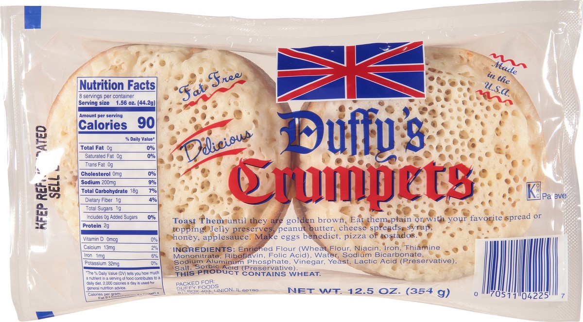 slide 11 of 11, Duffy's Crumpets, 12.5 oz