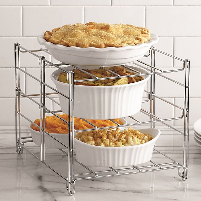 slide 1 of 3, Real Simple 3-Tier Adjustable Oven Rack, 1 ct