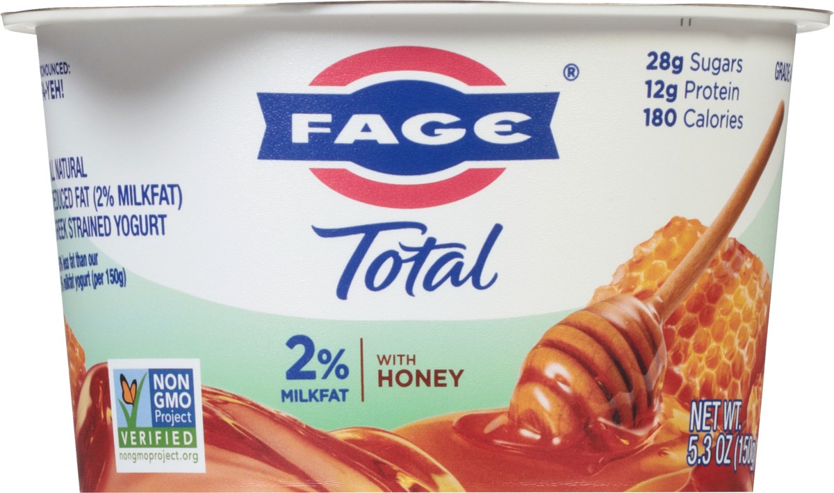 slide 6 of 9, Fage Total Greek Total 2% Greek Yogurt With Honey, 5.3 fl oz