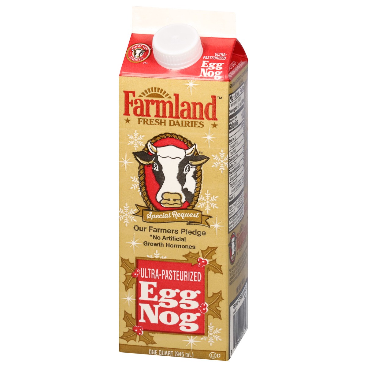slide 10 of 13, Farmland Egg Nog 1 qt, 1 qt