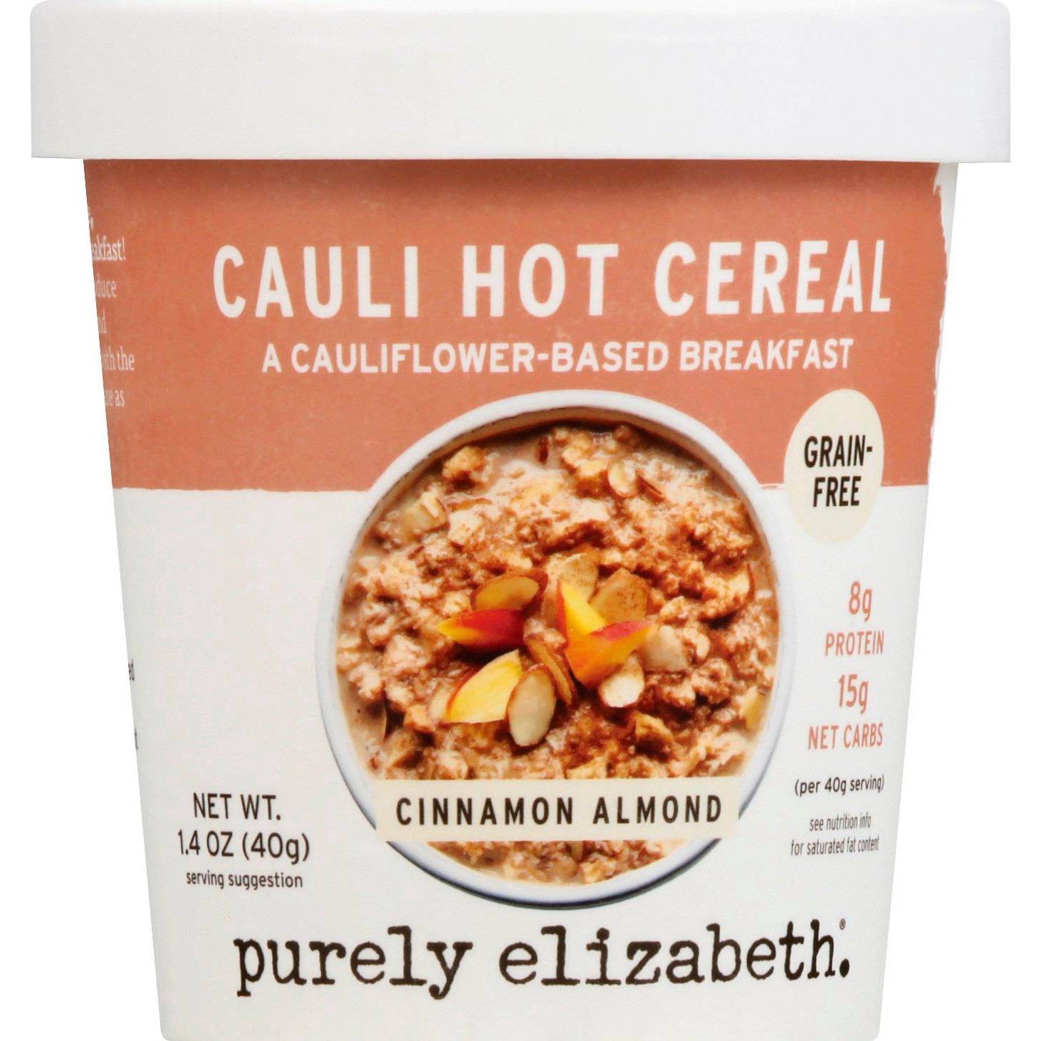 slide 1 of 2, Purely Elizabeth Cinnamon Almond Cauli Hot Cereal, 1.4 oz