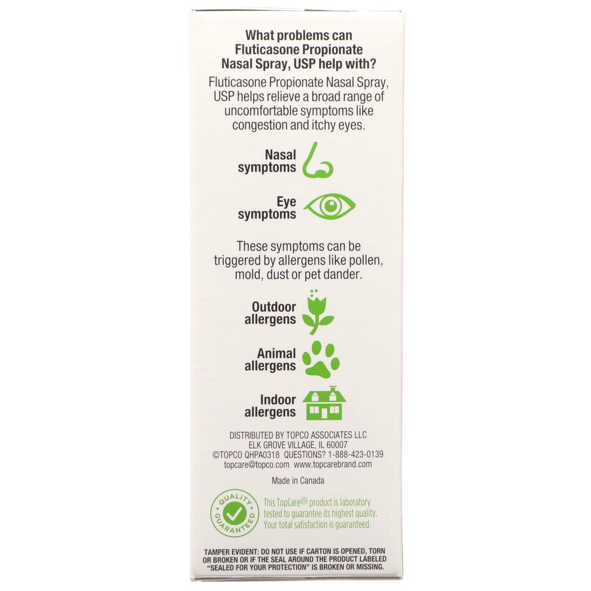 slide 2 of 12, TopCare Fluticasone Propionate Nasal Spray 24 Hour Relief, 60 ct