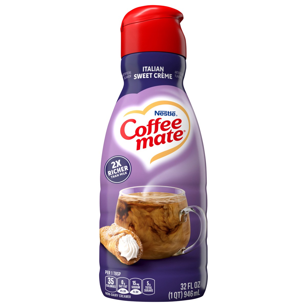 slide 1 of 3, Coffee mate Italian Sweet Creme Liquid Coffee Creamer, 32 oz