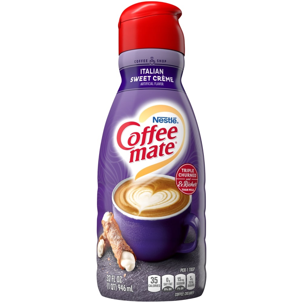 slide 1 of 6, Coffee-Mate Italian Sweet Creme Creamer, 32 fl oz