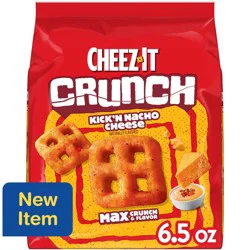Cheez-It Crunch Cheesy Baked Snacks Kick'n Nacho Cheese