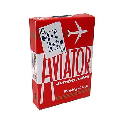 slide 1 of 1, Aviator Poker Jumbo Index Playing Cards, 1 ct