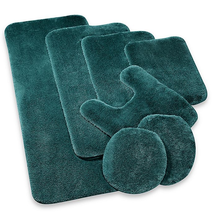 slide 1 of 1, Wamsutta Duet Bath Rug - Peacock, 24 in x 60 in