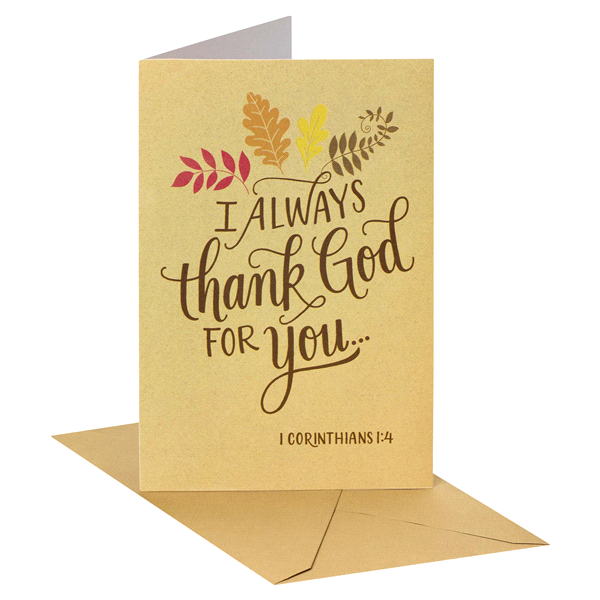 slide 1 of 17, American Greetings Religious Thank You Card (Thank God), 1 ct