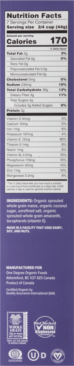 slide 3 of 14, One Degree Organics Gluten Free Sprouted Ancient Maize Flakes 12 oz, 12 oz