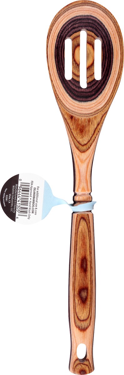 slide 8 of 11, Island Bamboo Pakkawood Slotted Spoon Natural, 1 ct