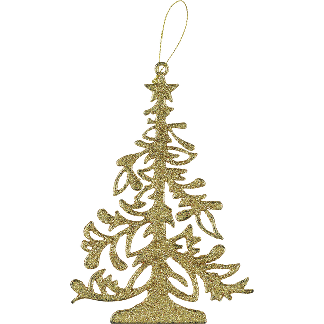 slide 1 of 1, Xmas Tree Glitter Ornament, 1 ct