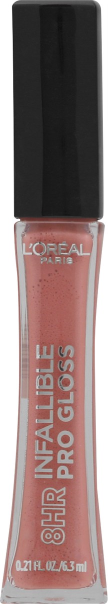 slide 6 of 9, L'Oréal Infallible 8 Hour Pro Lip Gloss, Hydrating Finish, Pink Opal, 0.21 fl oz