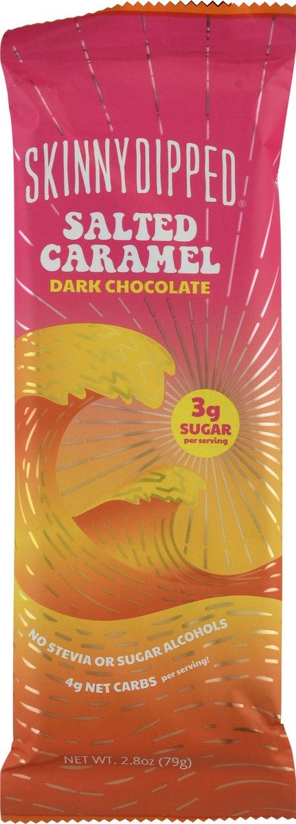 slide 1 of 9, SkinnyDipped Salted Caramel Dark Chocolate 2.8 oz, 2.8 oz