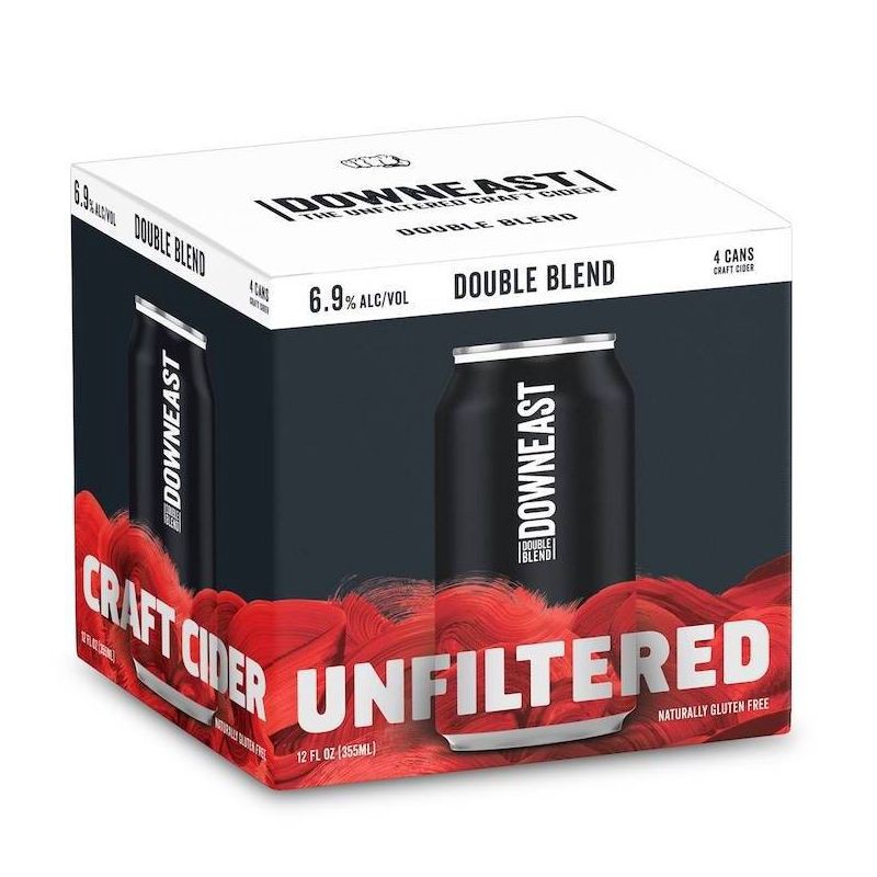 slide 1 of 1, Downeast Cider House Downeast Party Blend High ABV Hard Apple Cider - 4pk/12 fl oz Cans, 4 ct; 12 fl oz