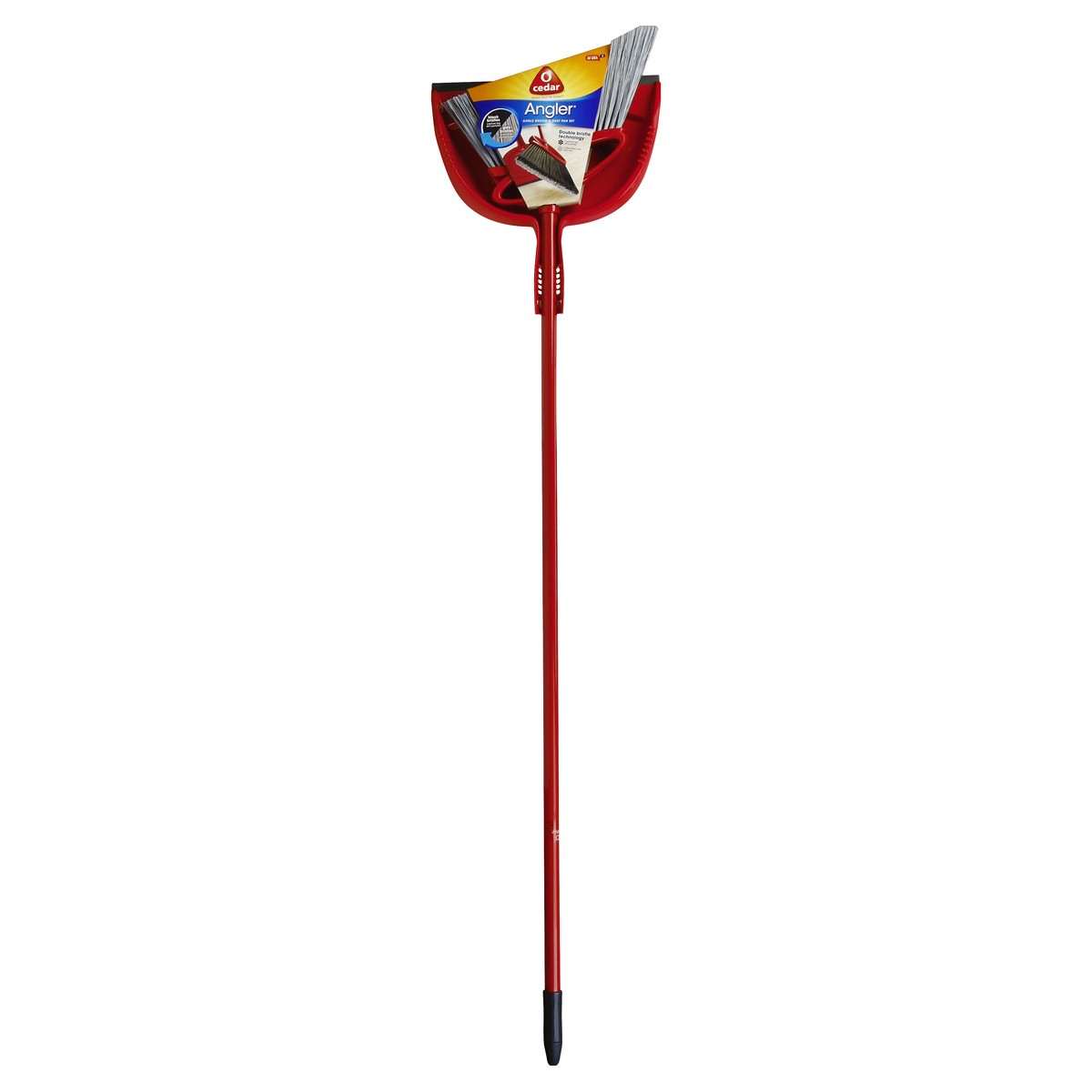 slide 5 of 9, O-Cedar Angler Broom With Dust Pan, 1 ct