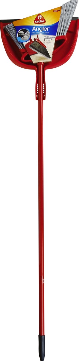 slide 2 of 9, O-Cedar Angler Broom With Dust Pan, 1 ct