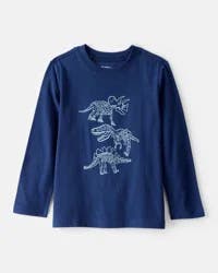 Oshkosh Toddler Boy Dinosaurs Long-Sleeve Graphic Tee - Navy Navy 3T