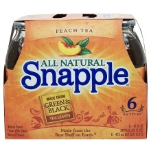 slide 1 of 1, Snapple Peach Iced Tea, 24 ct