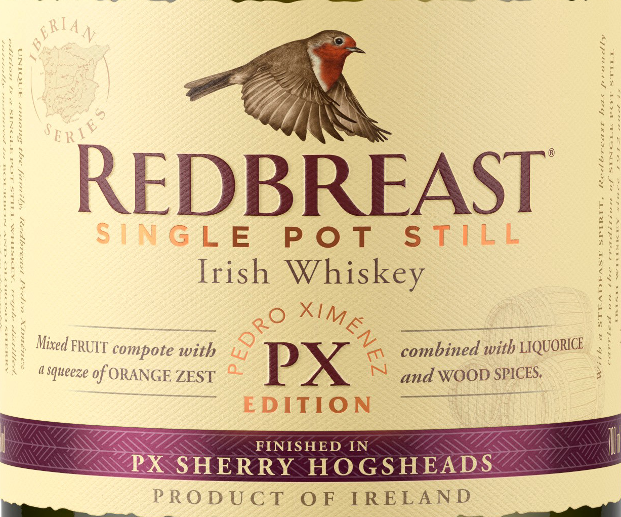slide 3 of 4, Redbreast Irish Single Pot Still Whiskey PX Sherry Cask Edition 750mL, 92 Proof, 25.4 oz